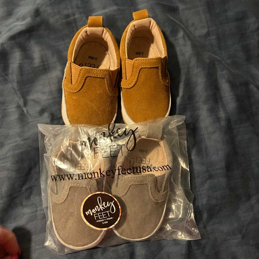 Monkey feet 3-6 month slides.